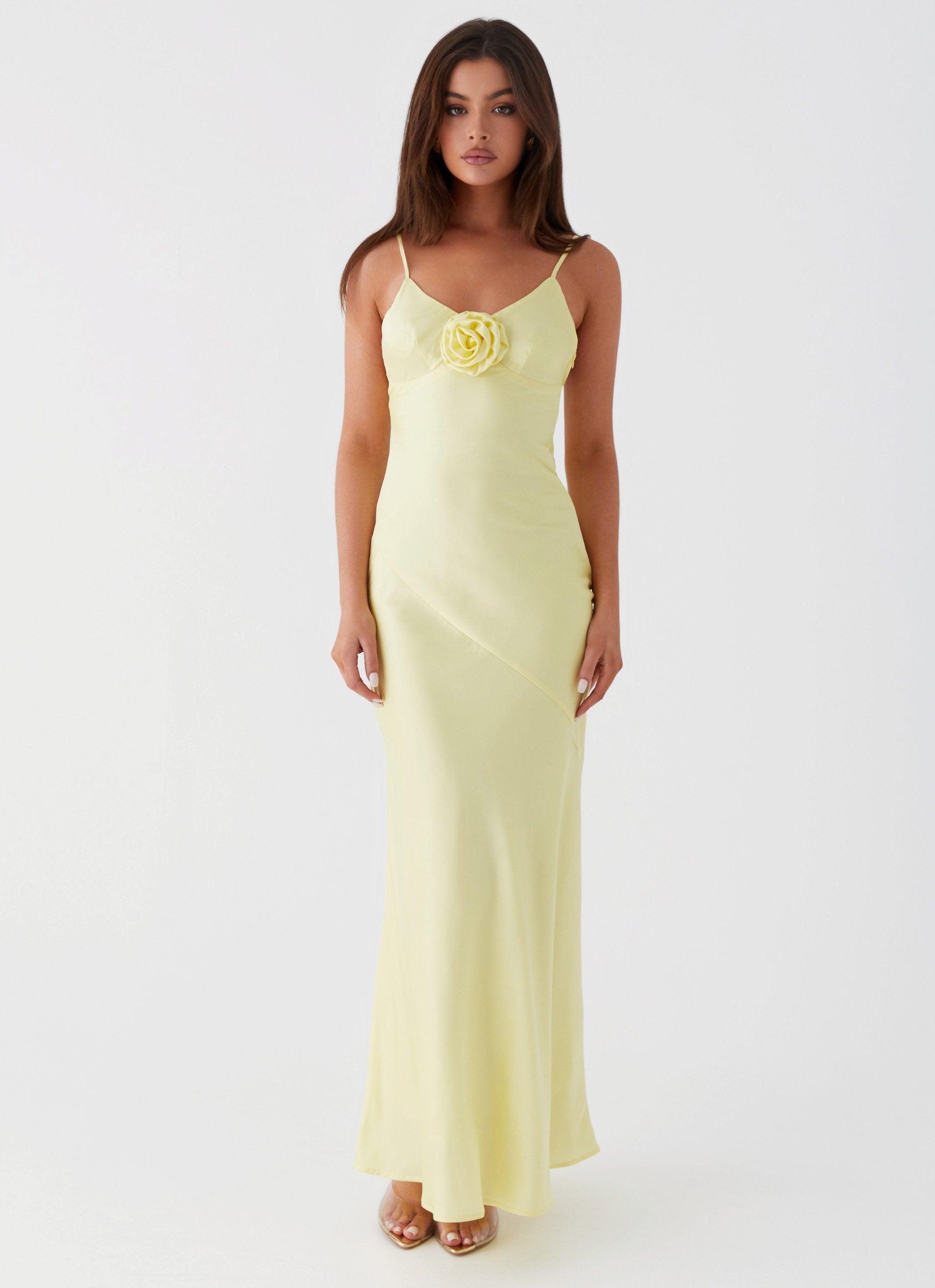 Garden Of Eden Maxi Dress - Yellow Product Image