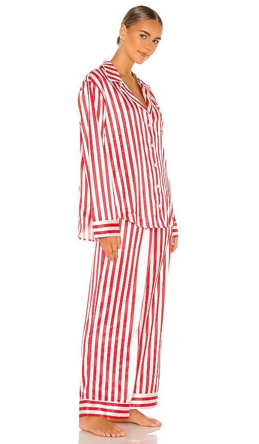 Show Me Your Mumu Classic PJ Set in Red. Product Image