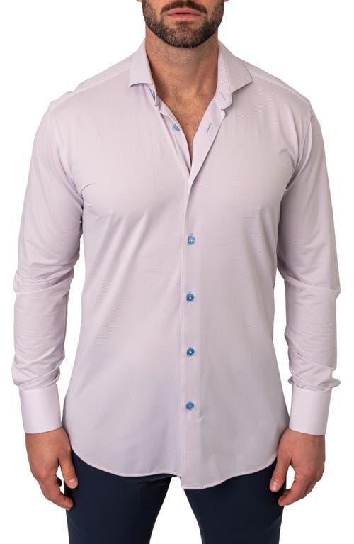 Maceoo Einstein Micropattern Stretch Contemporary Fit Button-Up Shirt Product Image