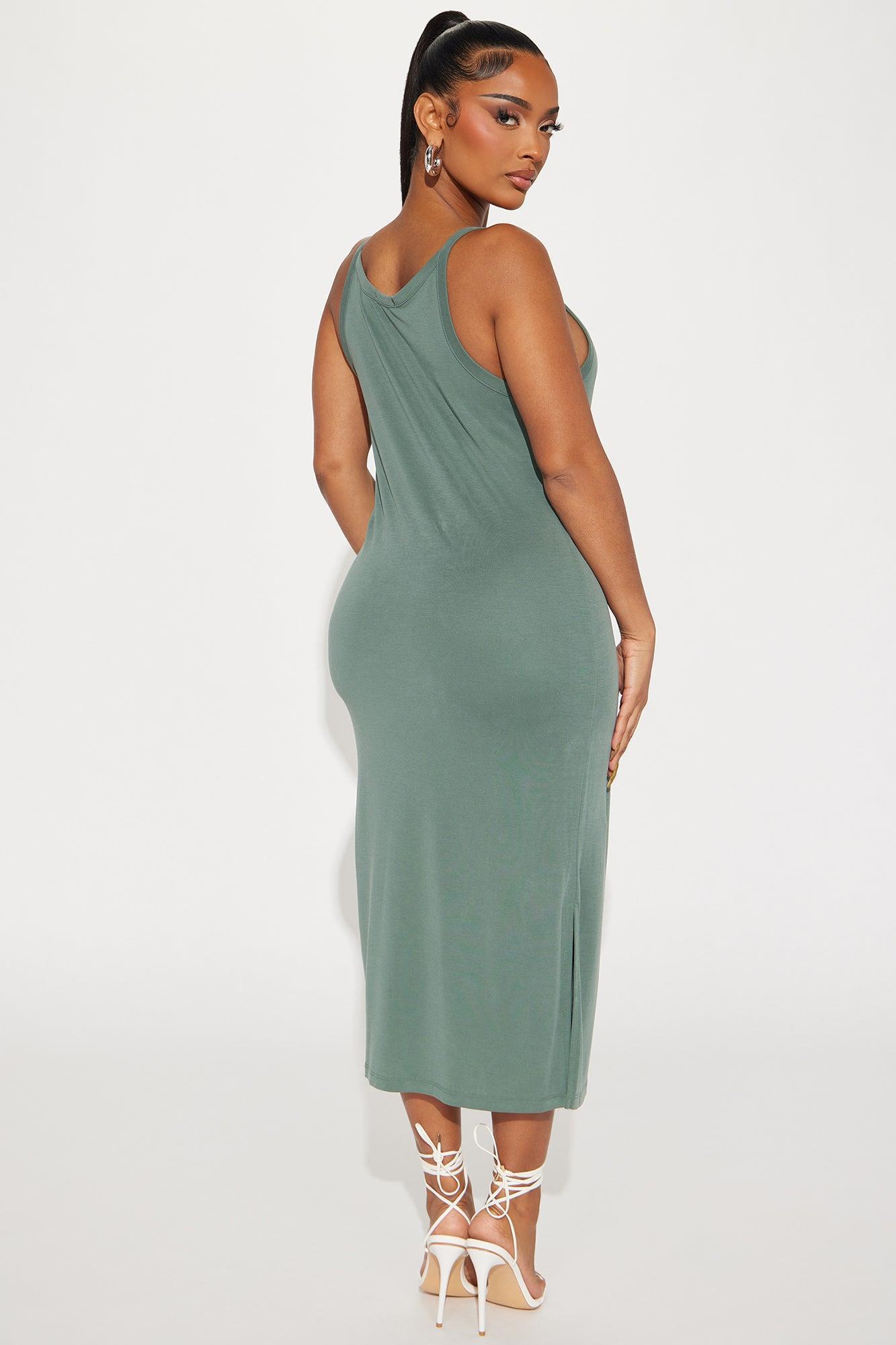 Hollie Midi Dress - Green Product Image