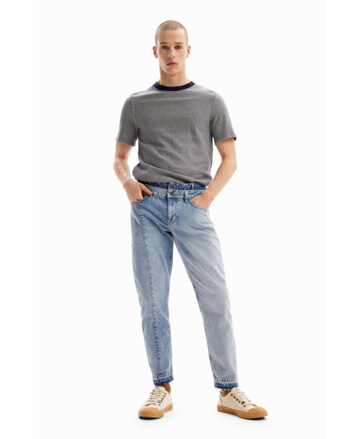 Desigual Mens Double-waist carrot jeans Product Image