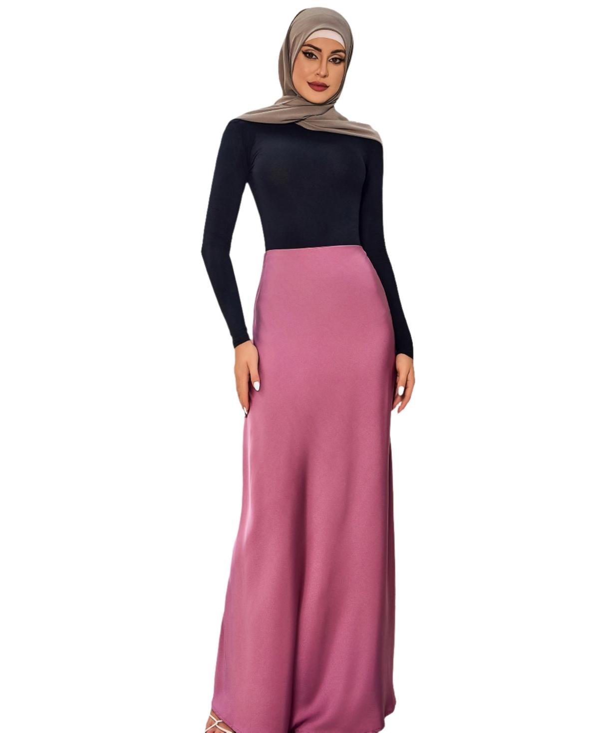 Urban Modesty Womens Rosie Satin Skirt Product Image