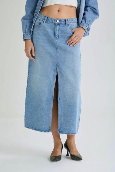 Abrand Jeans 99 Denim Low Maxi Skirt Womens at Urban Outfitters Product Image