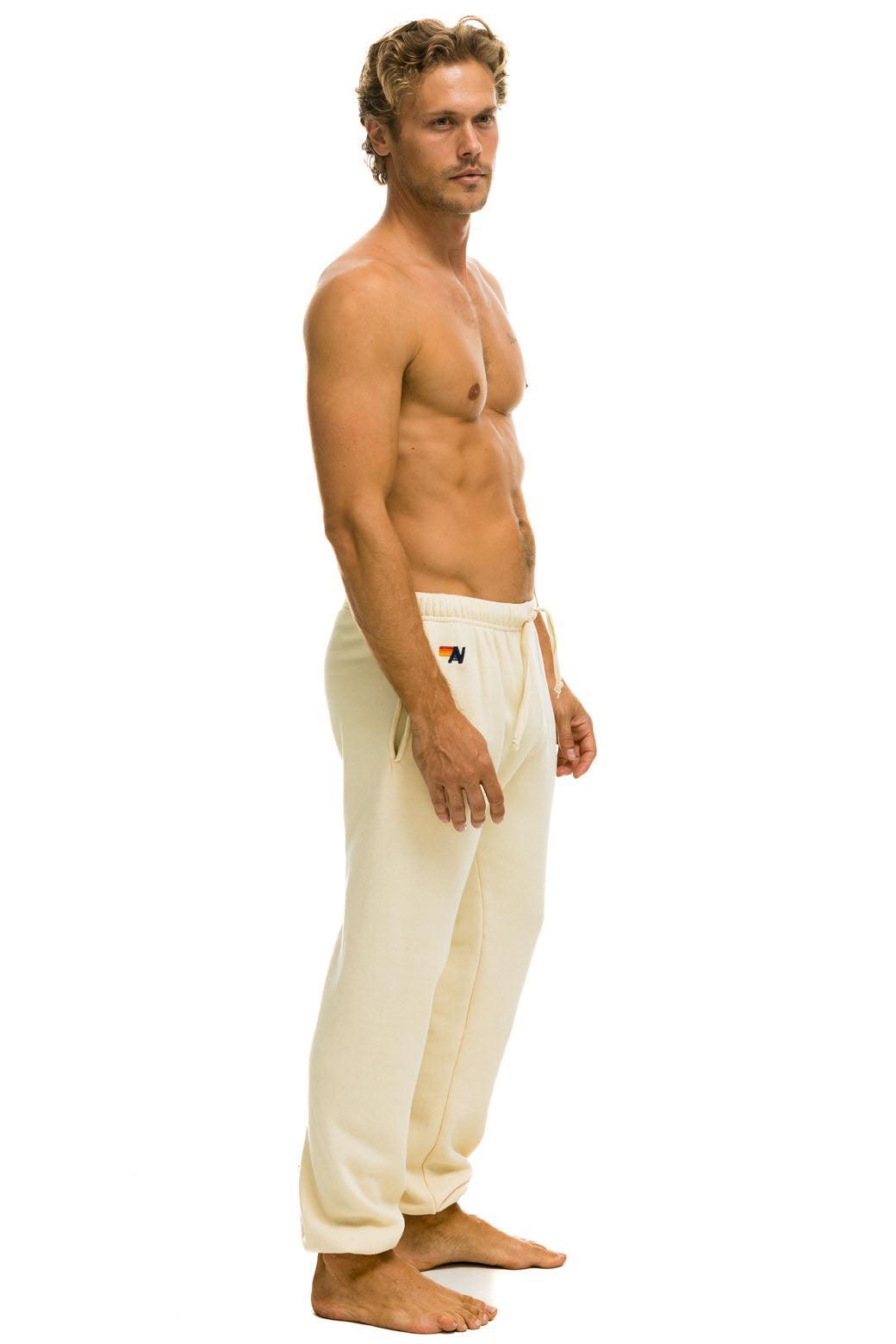 5 STRIPE SWEATPANTS - VINTAGE WHITE // BLUE Male Product Image