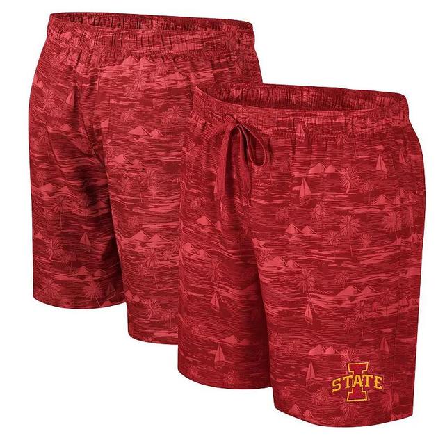 Mens Colosseum Cardinal Iowa State Cyclones Ozark Swim Shorts Product Image