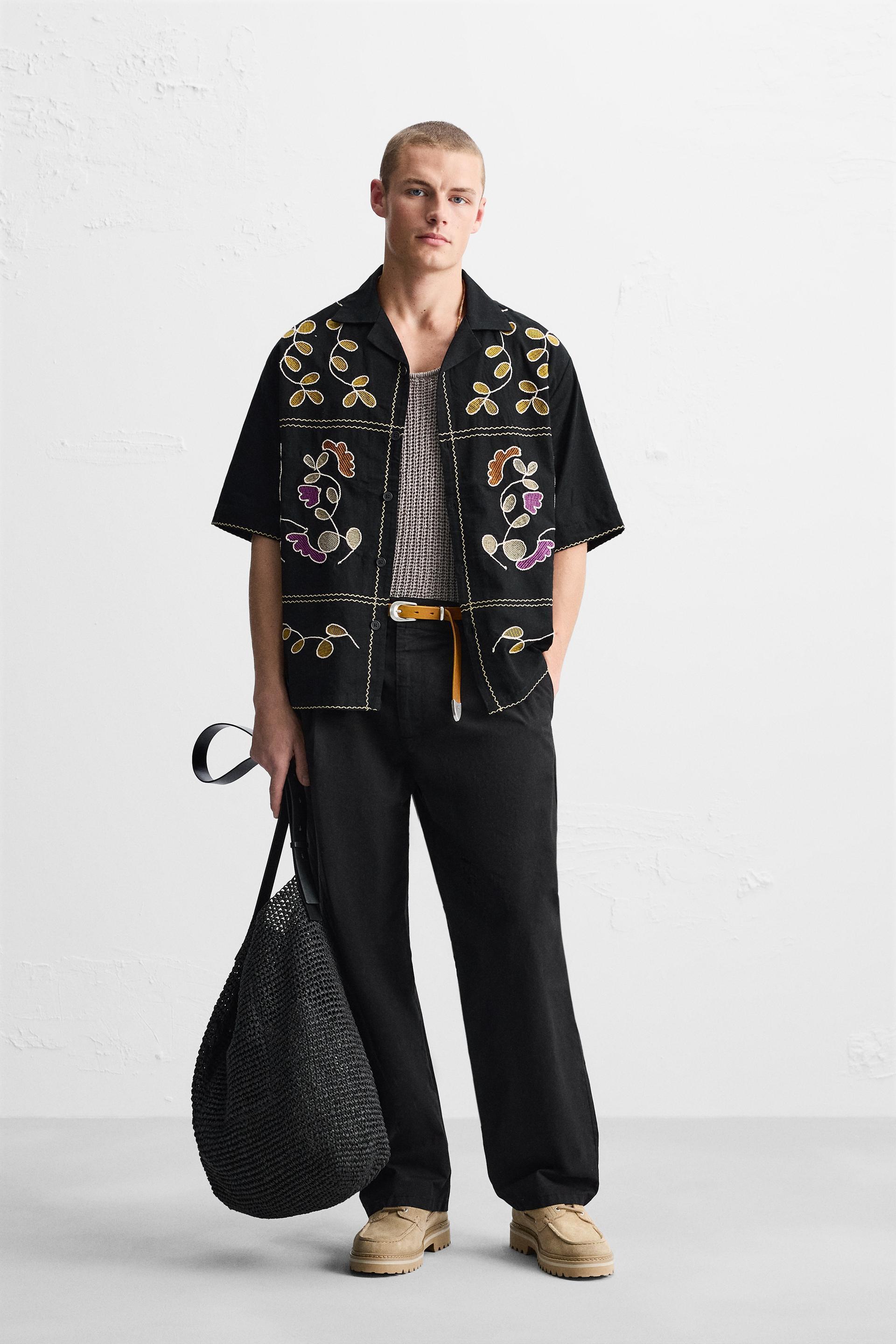 FLORAL EMBROIDERED SHIRT Product Image