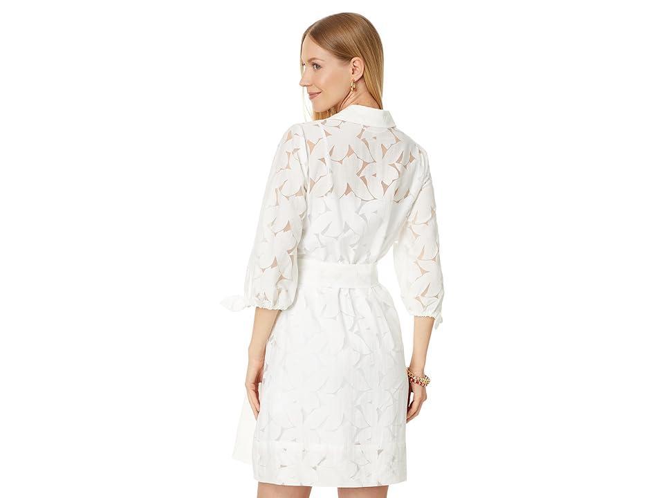 Lilly Pulitzer Amrita 3/4 Sleeve Shirtdress (Resort Flora Faille) Women's Dress Product Image