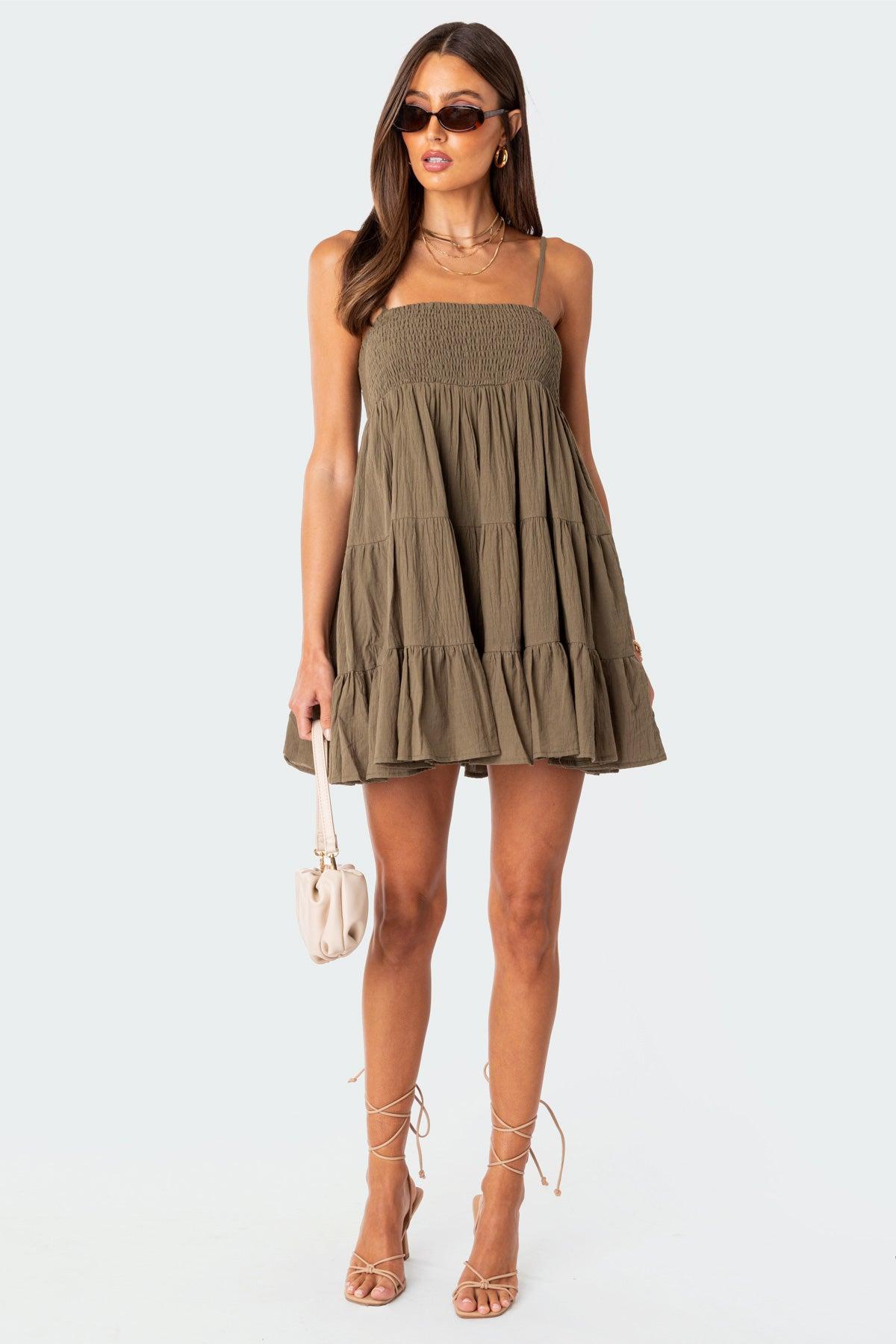 Ivory Oversized Mini Dress Product Image