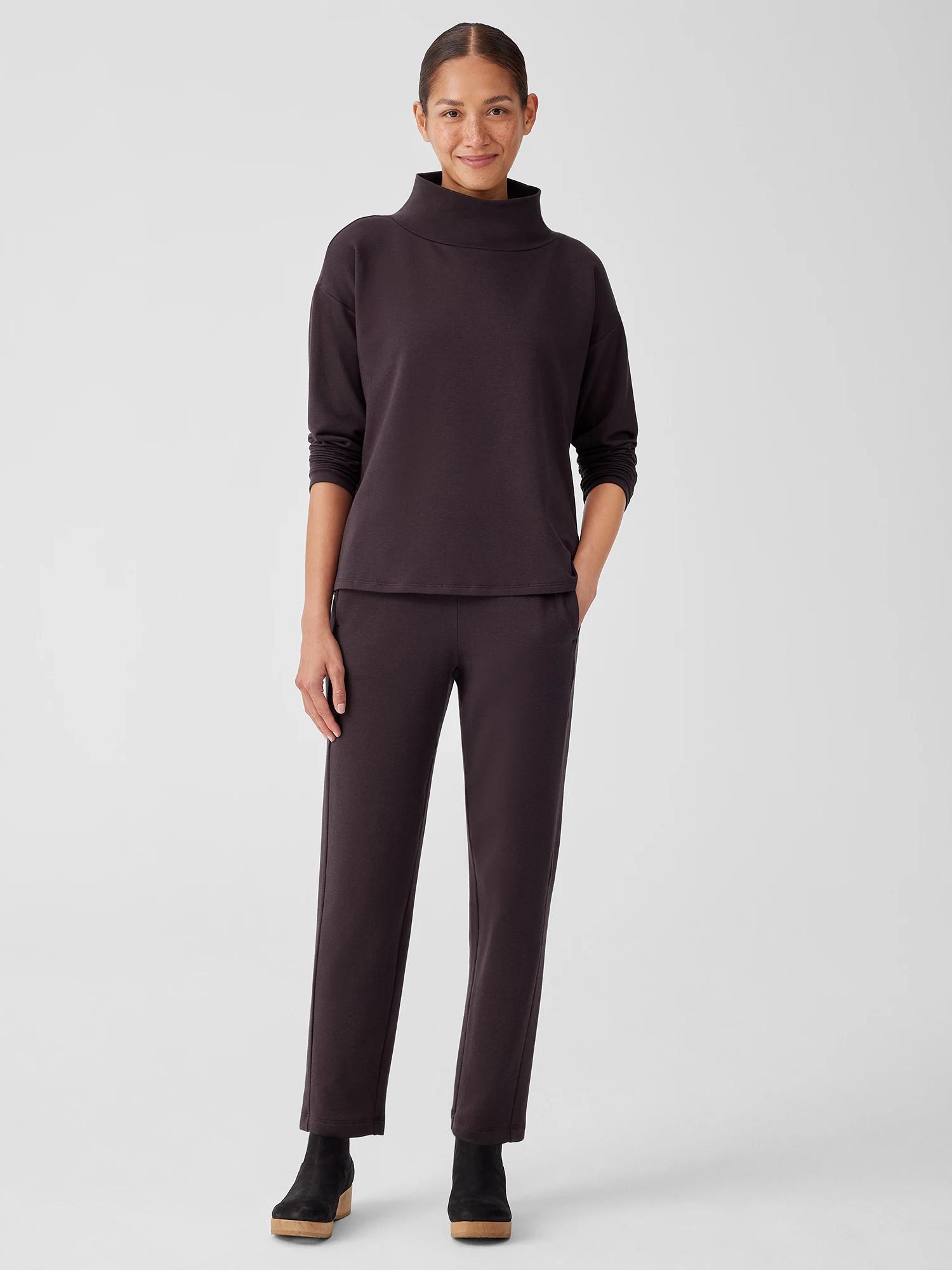 EILEEN FISHER Cozy Brushed Terry Hug Slouchy Pantfemale Product Image