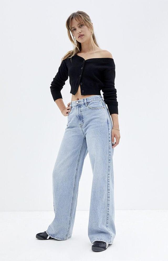 Women's Cali Light Indigo Baggy Boyfriend Jeans Product Image