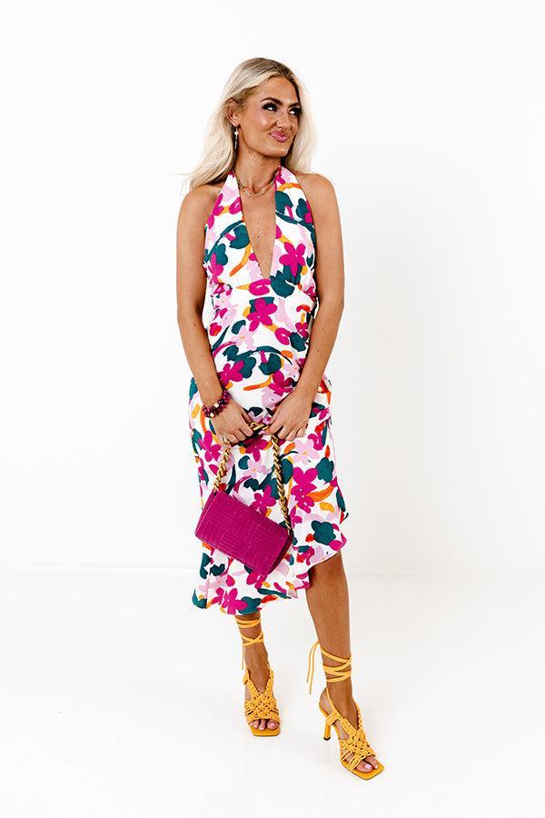 Fashionable Scene Halter Midi Product Image