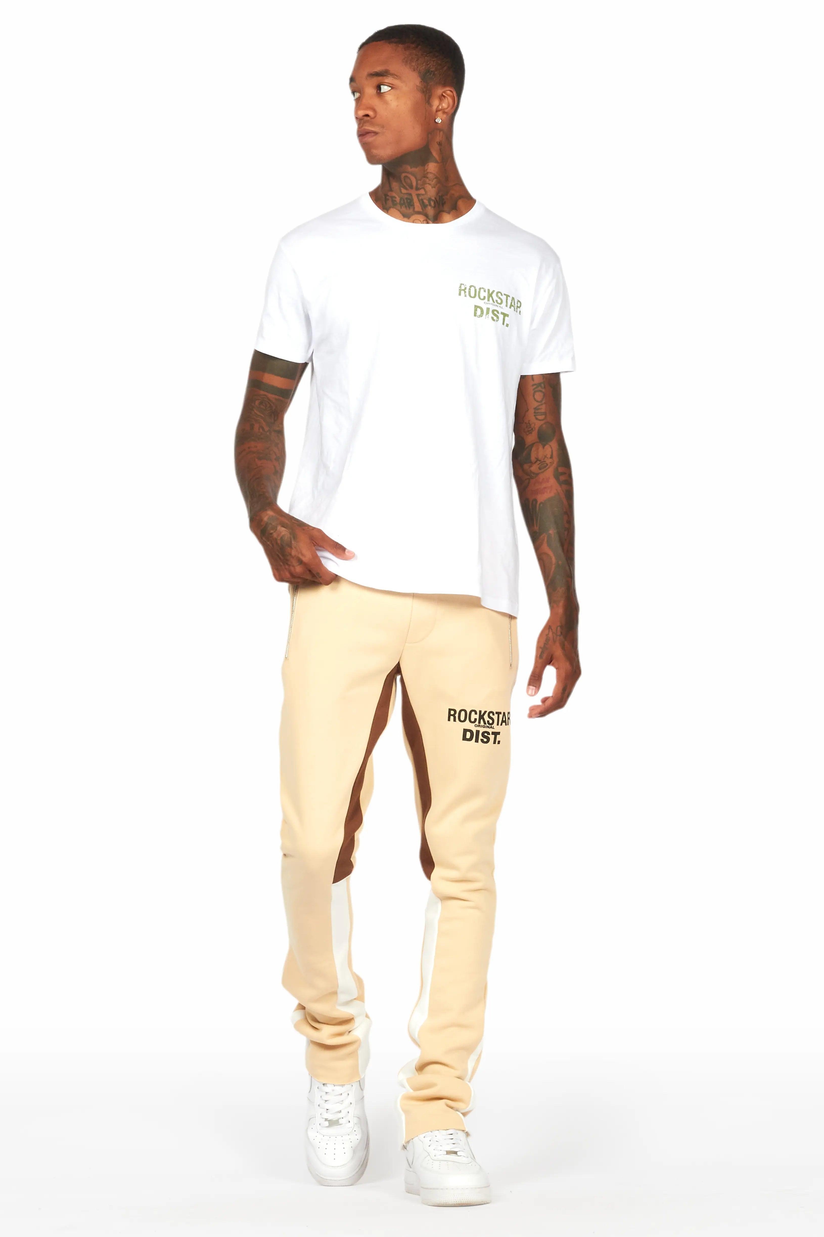 Alpine Beige/Black Stacked Flare Pant Male Product Image