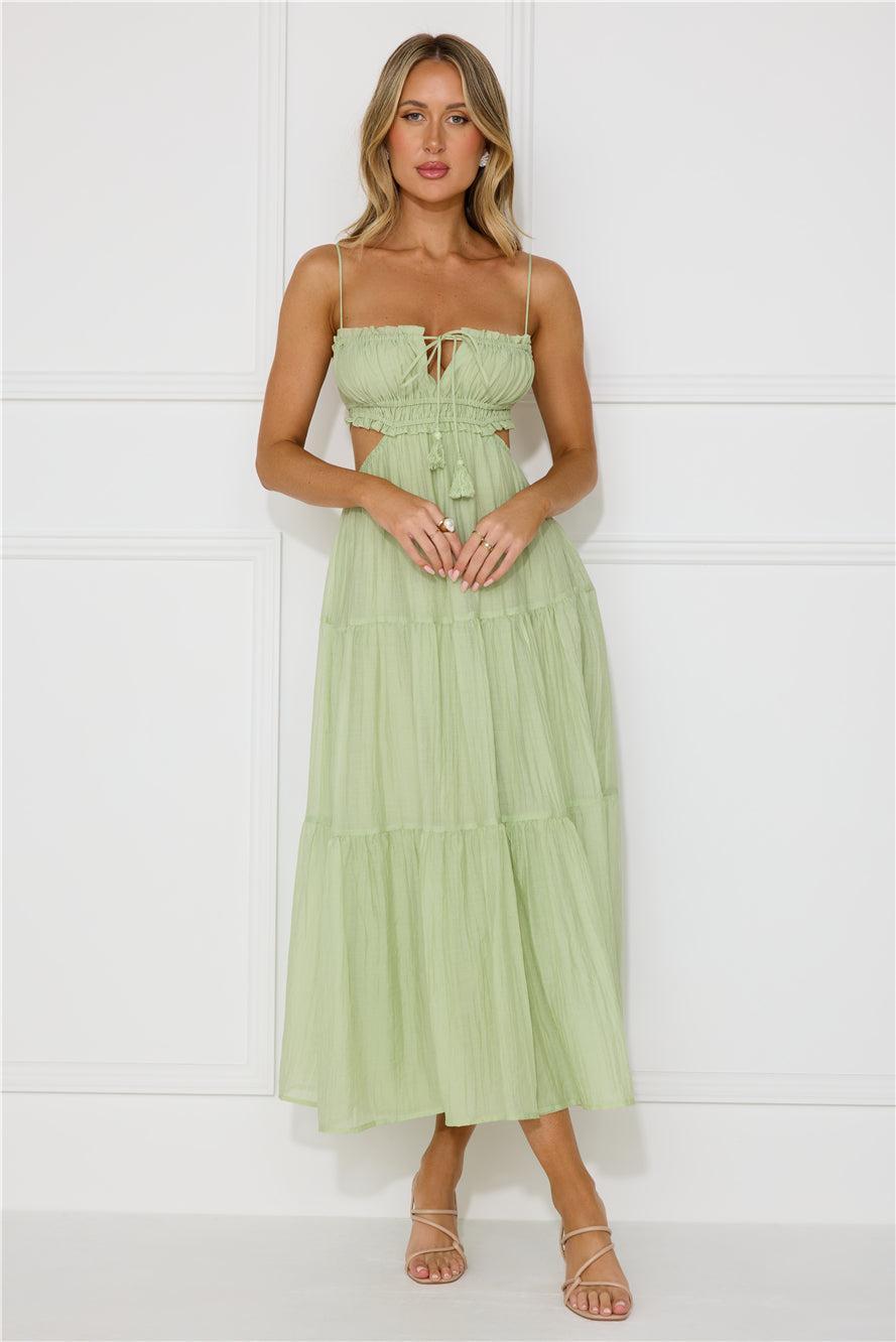 Magical Moments Maxi Dress Sage Product Image