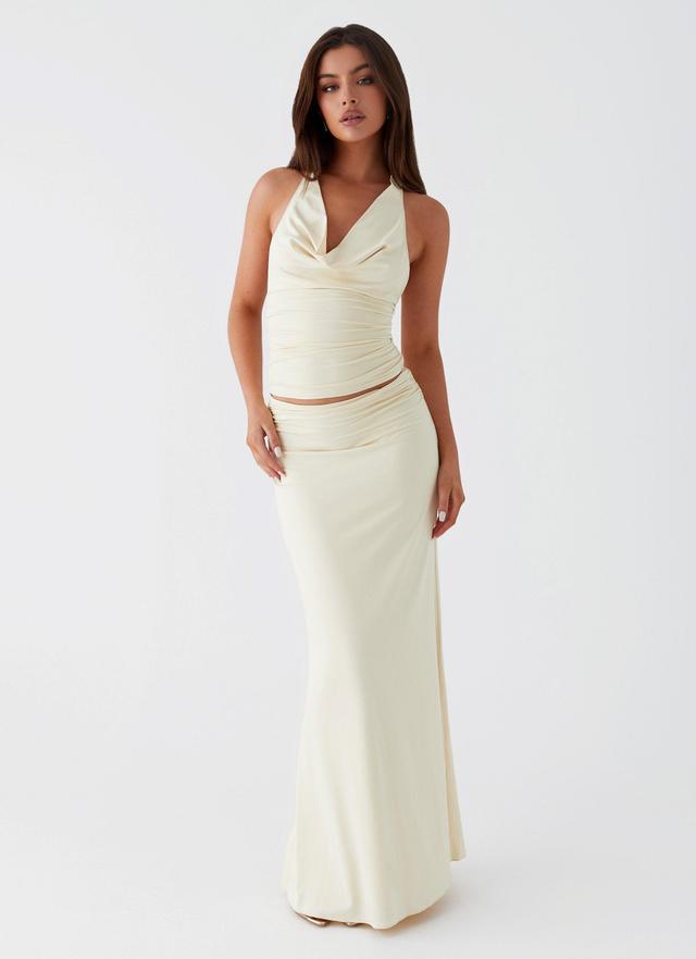 Rayne Maxi Skirt - Yellow Product Image