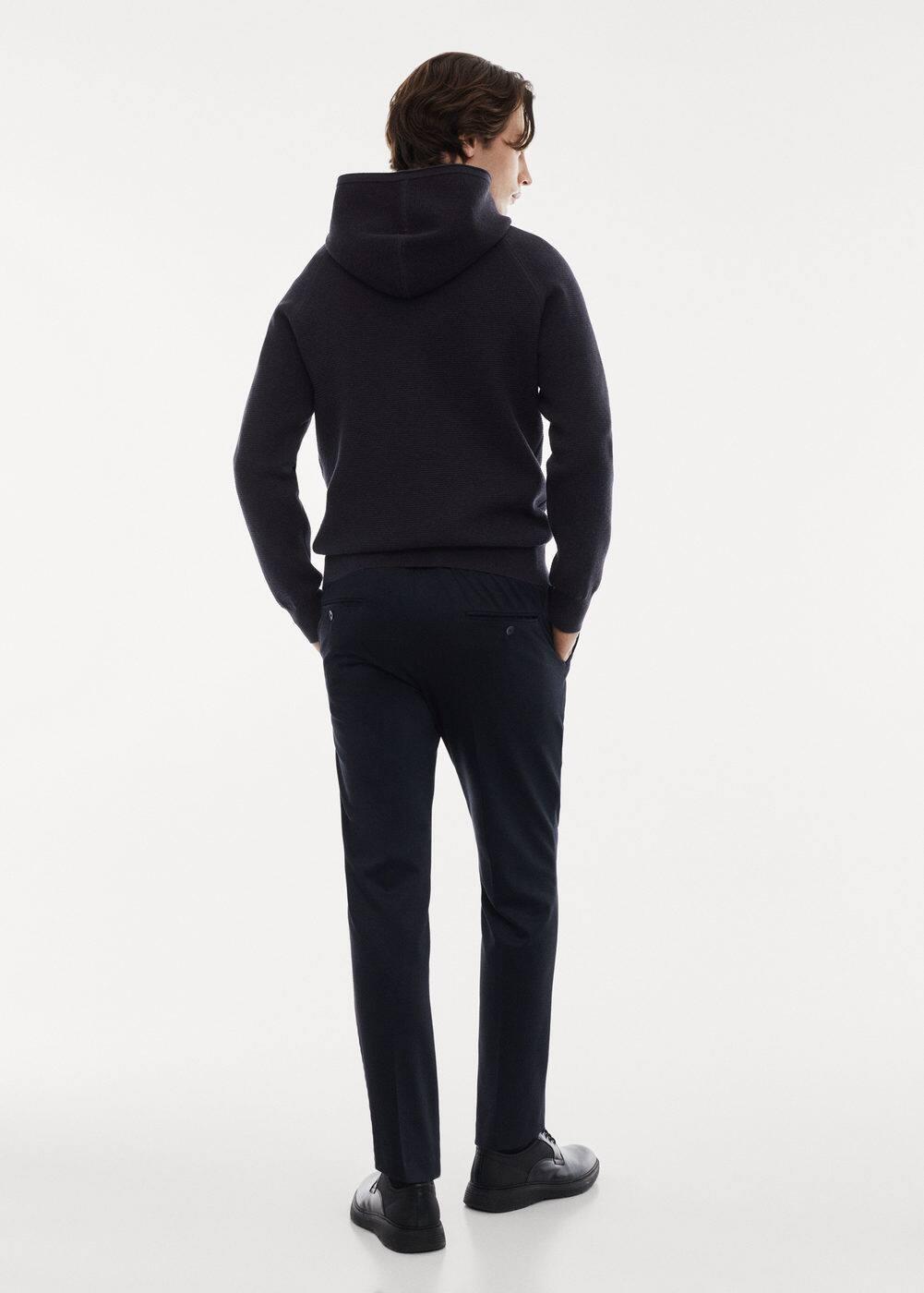 MANGO MAN - Stretch knit sweatshirt dark navyMen Product Image