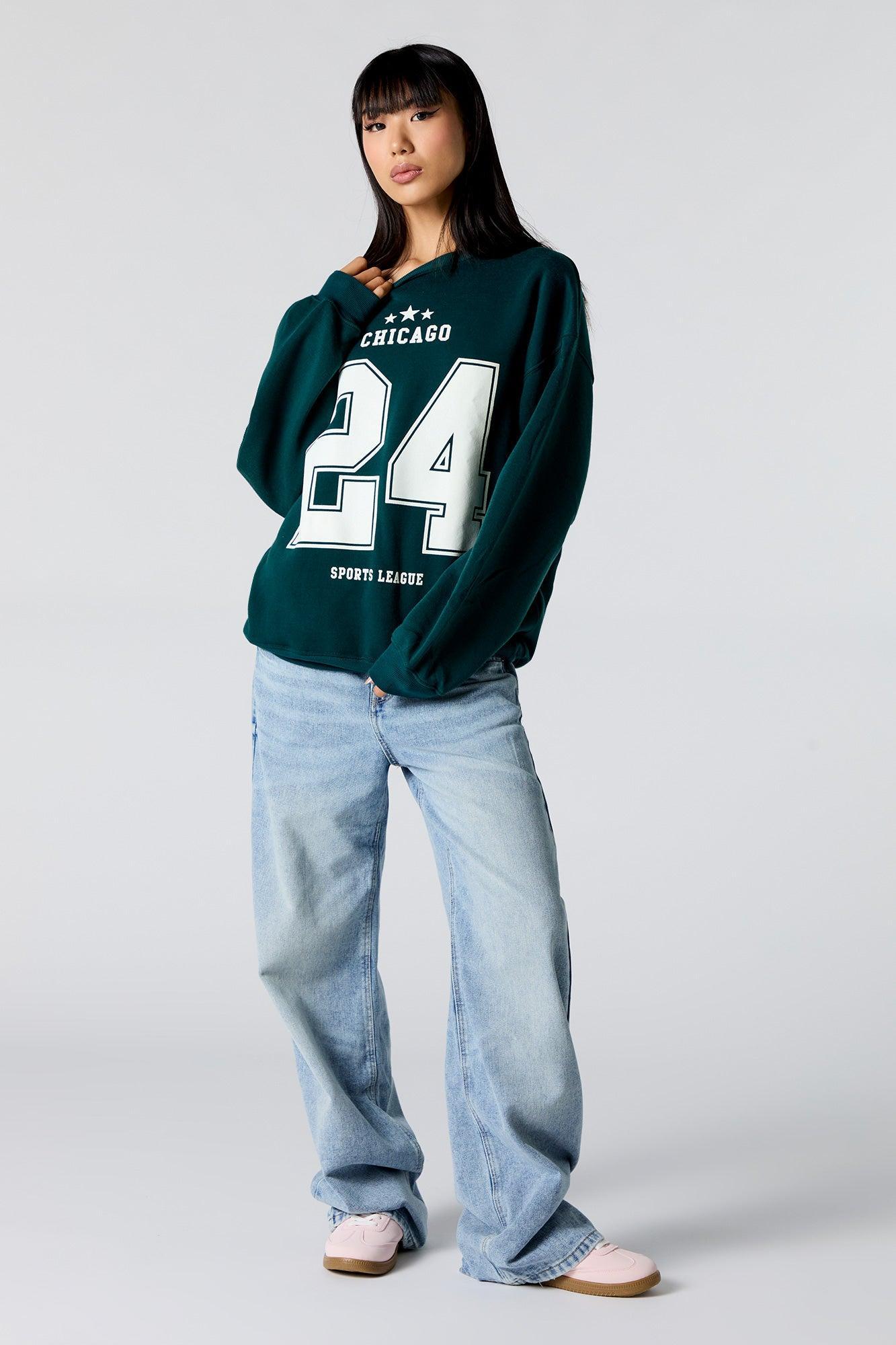 Chicago 24 Graphic Fleece Sweatshirt Female Product Image