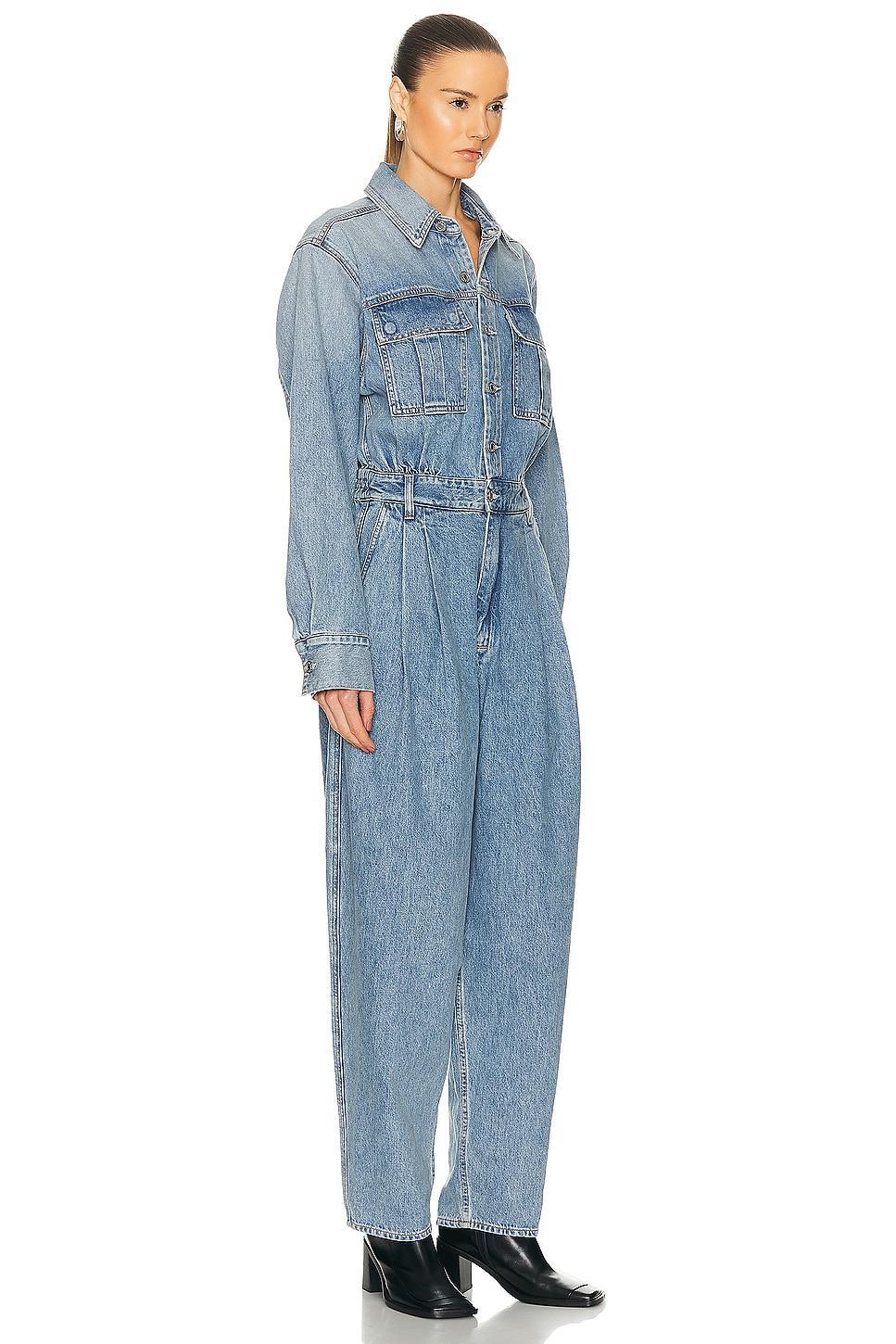 AGOLDE Silka Jumpsuit Blue. (also in ). Product Image