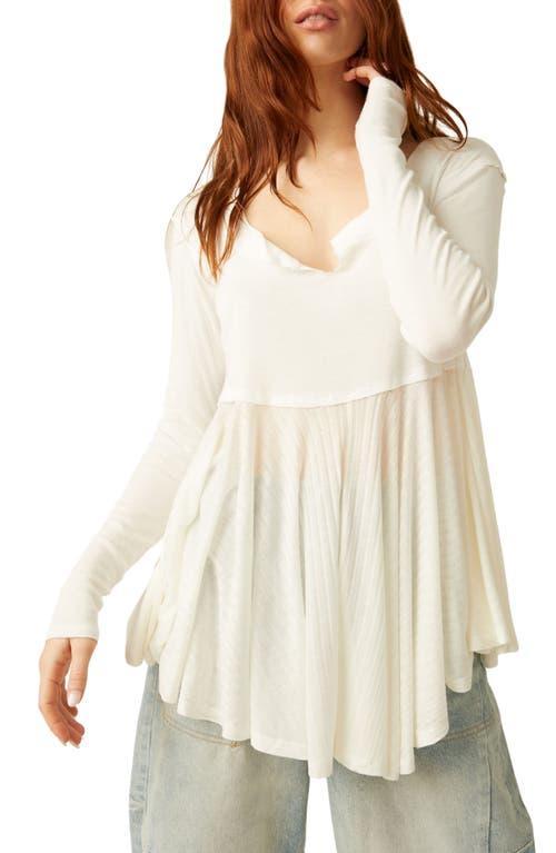 Free People Clover Babydoll (Antique Oak) Women's Clothing Product Image