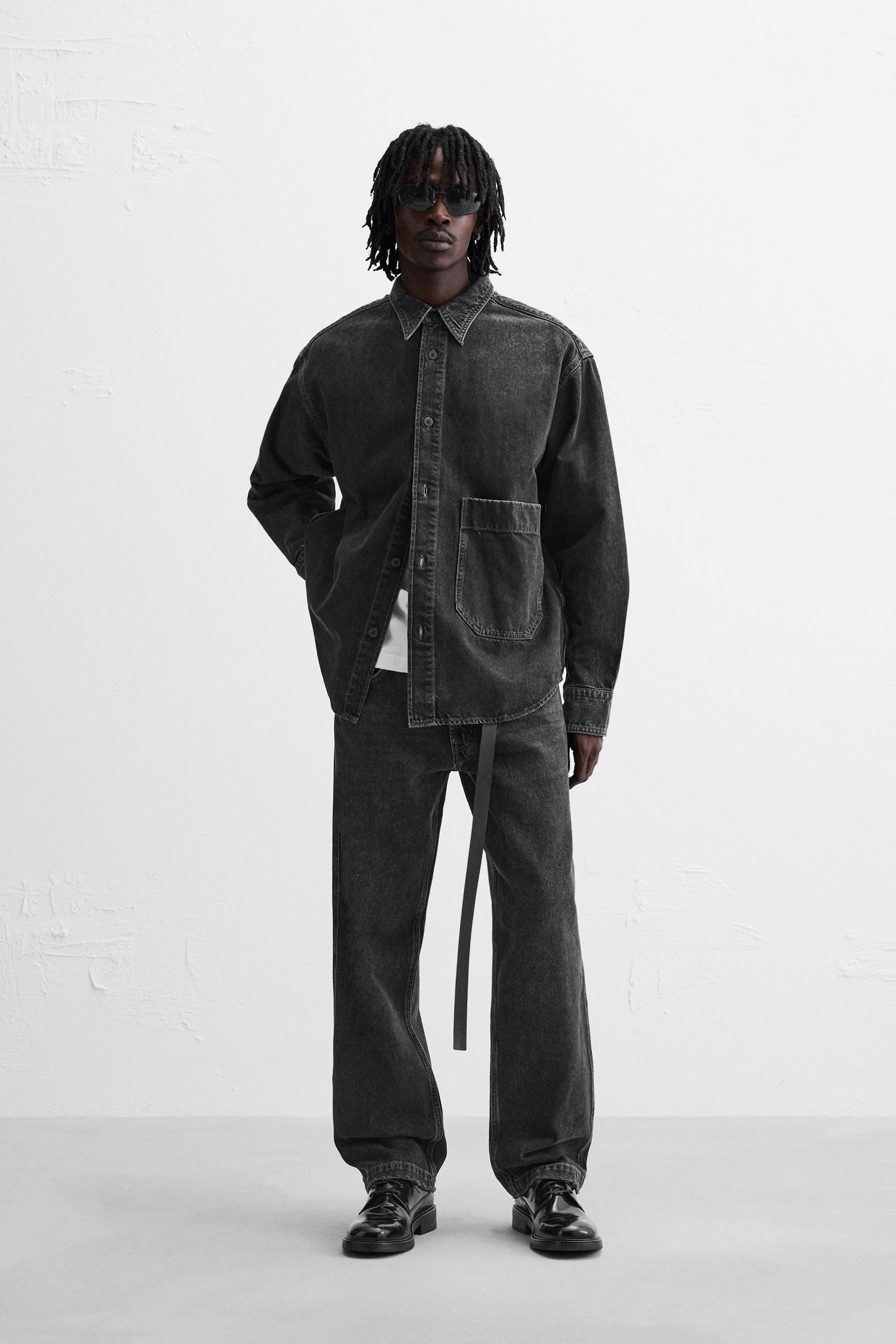 RELAXED FIT DENIM SHIRT Product Image