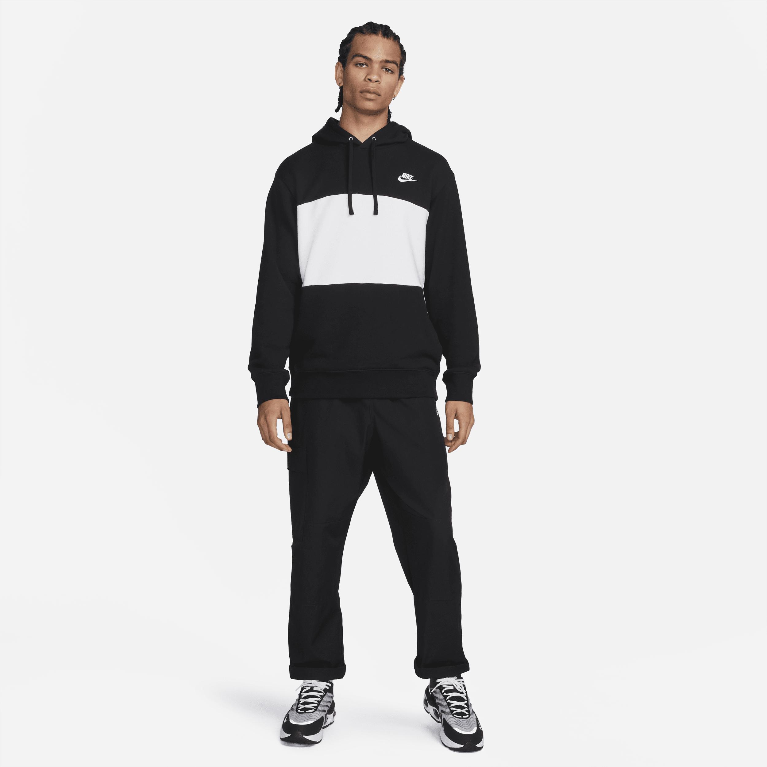 Nike Men's Club Fleece French Terry Color-Blocked Hoodie Product Image