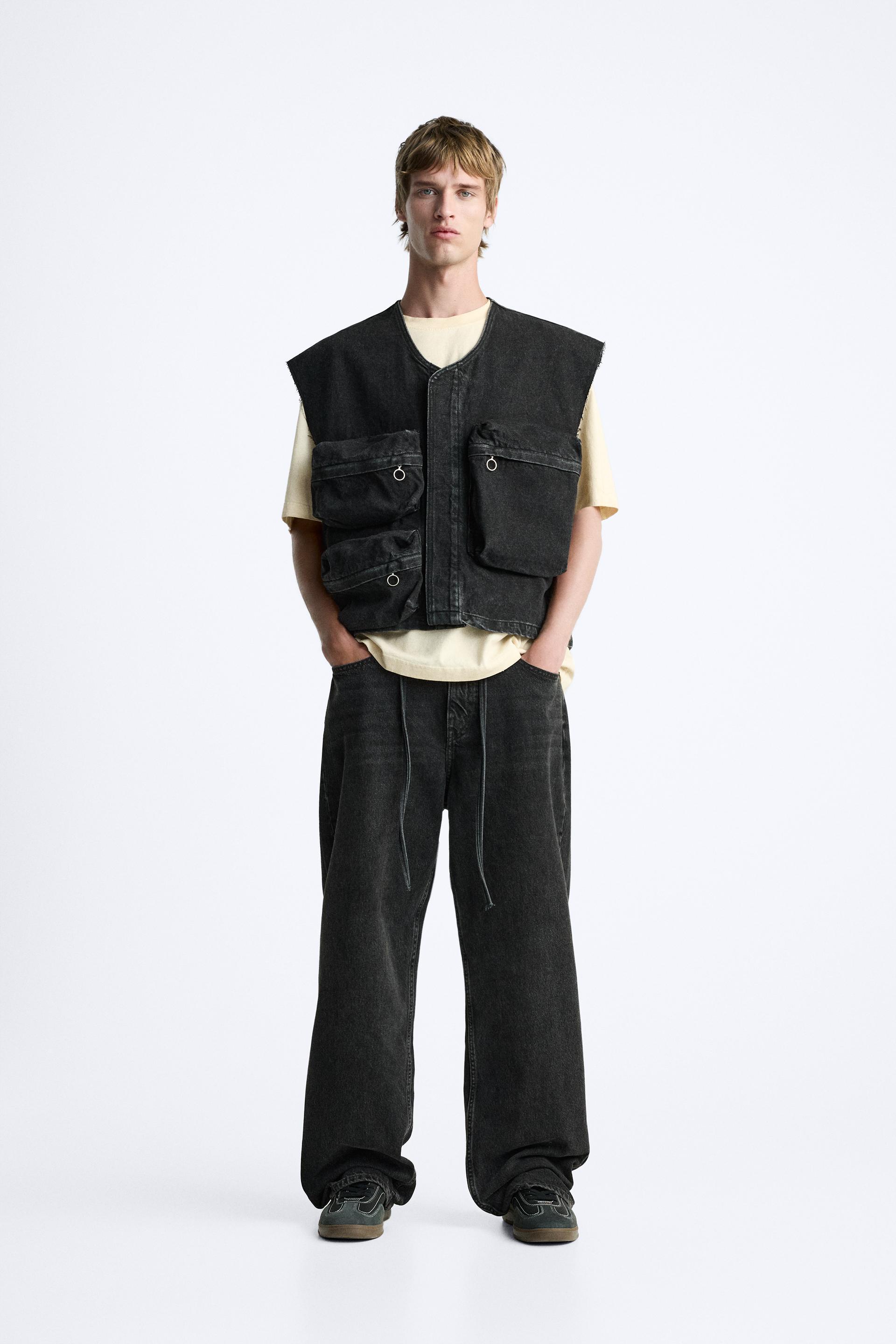 DENIM UTILITY VEST Product Image