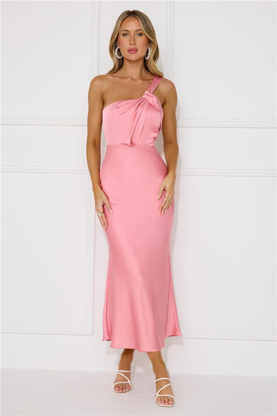 Adore Sunsets Midi Dress Pink Product Image