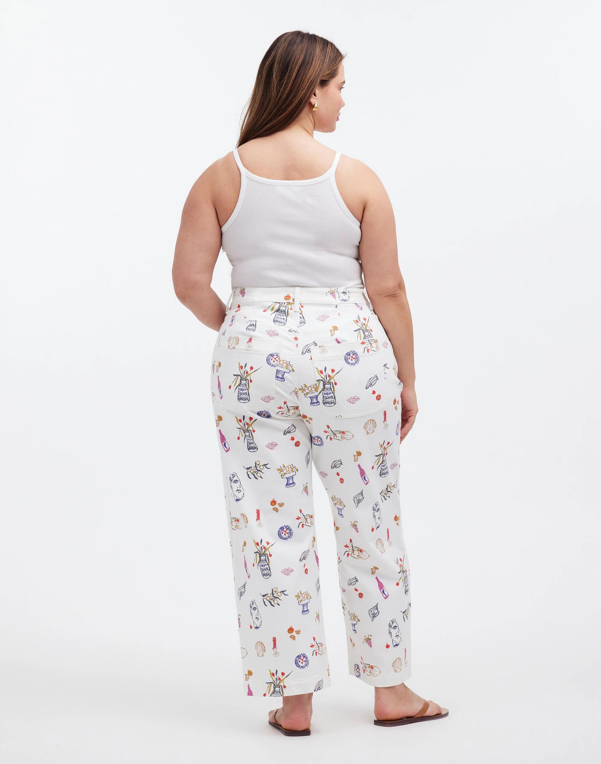 Madewell x Lisa Says Gah! The Plus Perfect Vintage Wide-Leg Crop Jean: Printed Edition Product Image