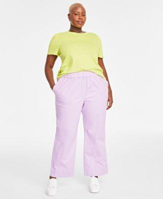 Trendy Plus Size Pull-On Chino Pants, Created for Macy's Product Image