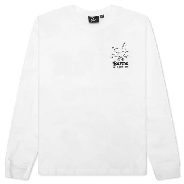 Chair Pencil Long Sleeve T-Shirt - White Male Product Image