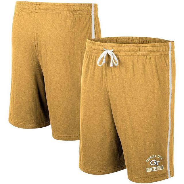 Mens Colosseum Gold Georgia Tech Yellow Jackets Thunder Slub Shorts Product Image