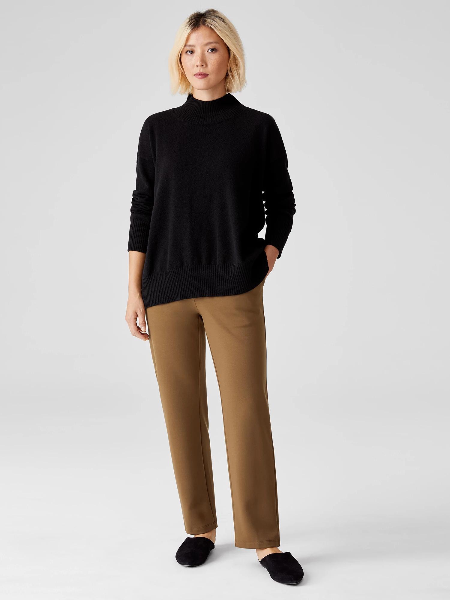 EILEEN FISHER Flex Ponte Slouchy Ankle Pantfemale Product Image