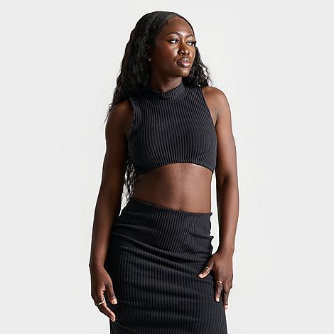 Nike Sportswear Chill Rib Women's Tight Mock-Neck Cropped Tank Top Product Image