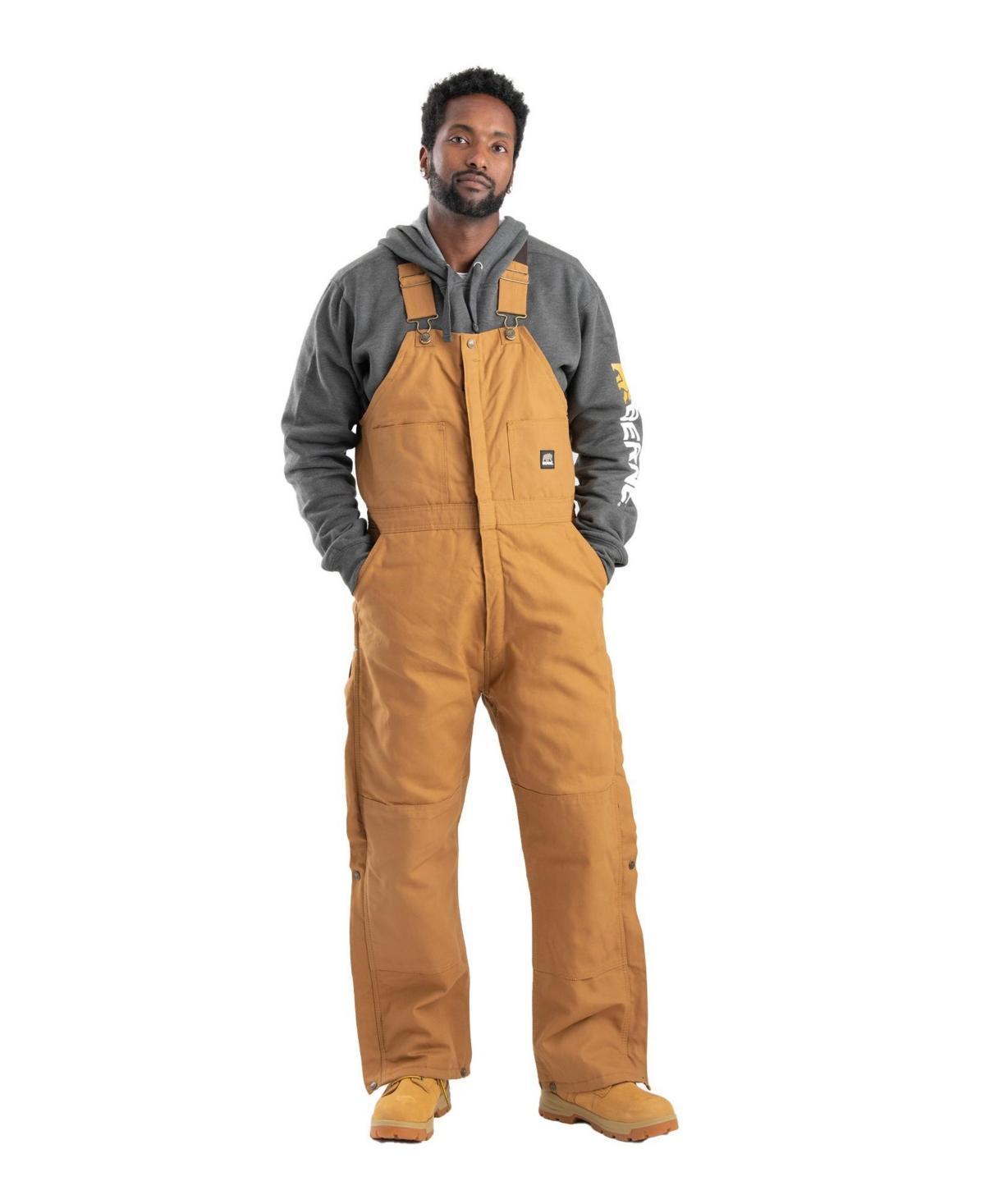 Berne Mens Short Heritage Insulated Duck Bib Overall Product Image