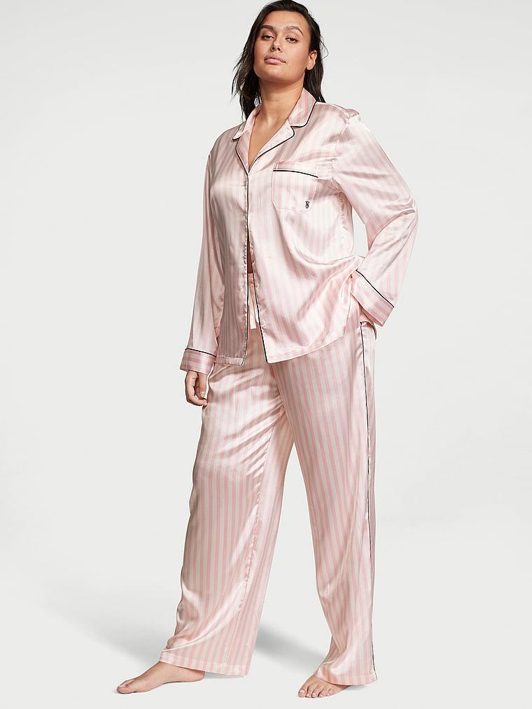 Satin Long Pajama Set Product Image