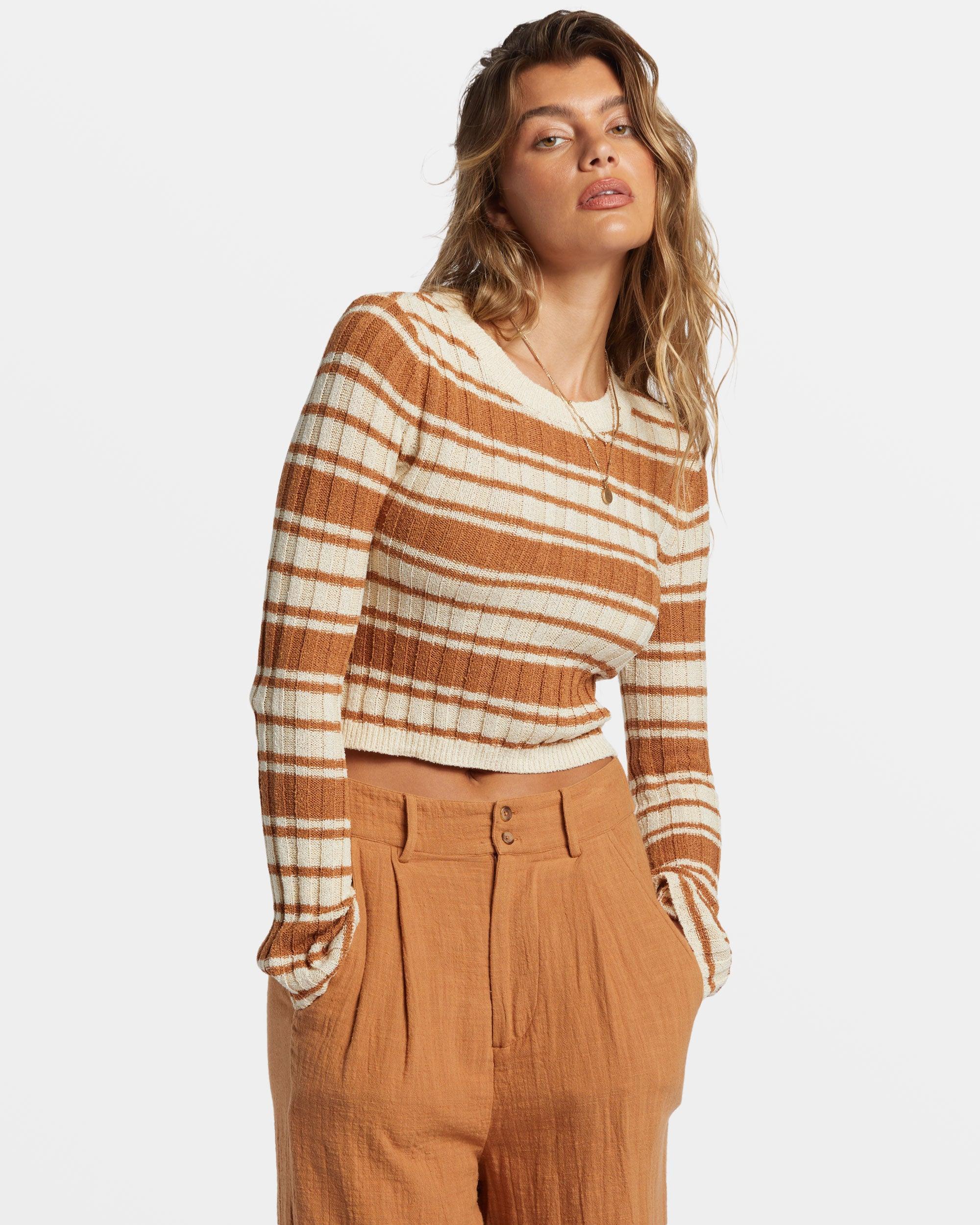 Clare Crew Neck Sweater - Sandalwood Female Product Image