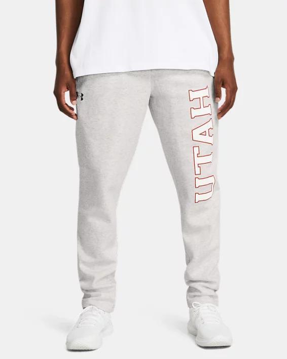 Mens UA Rival Fleece Collegiate Open Bottom Pants Product Image