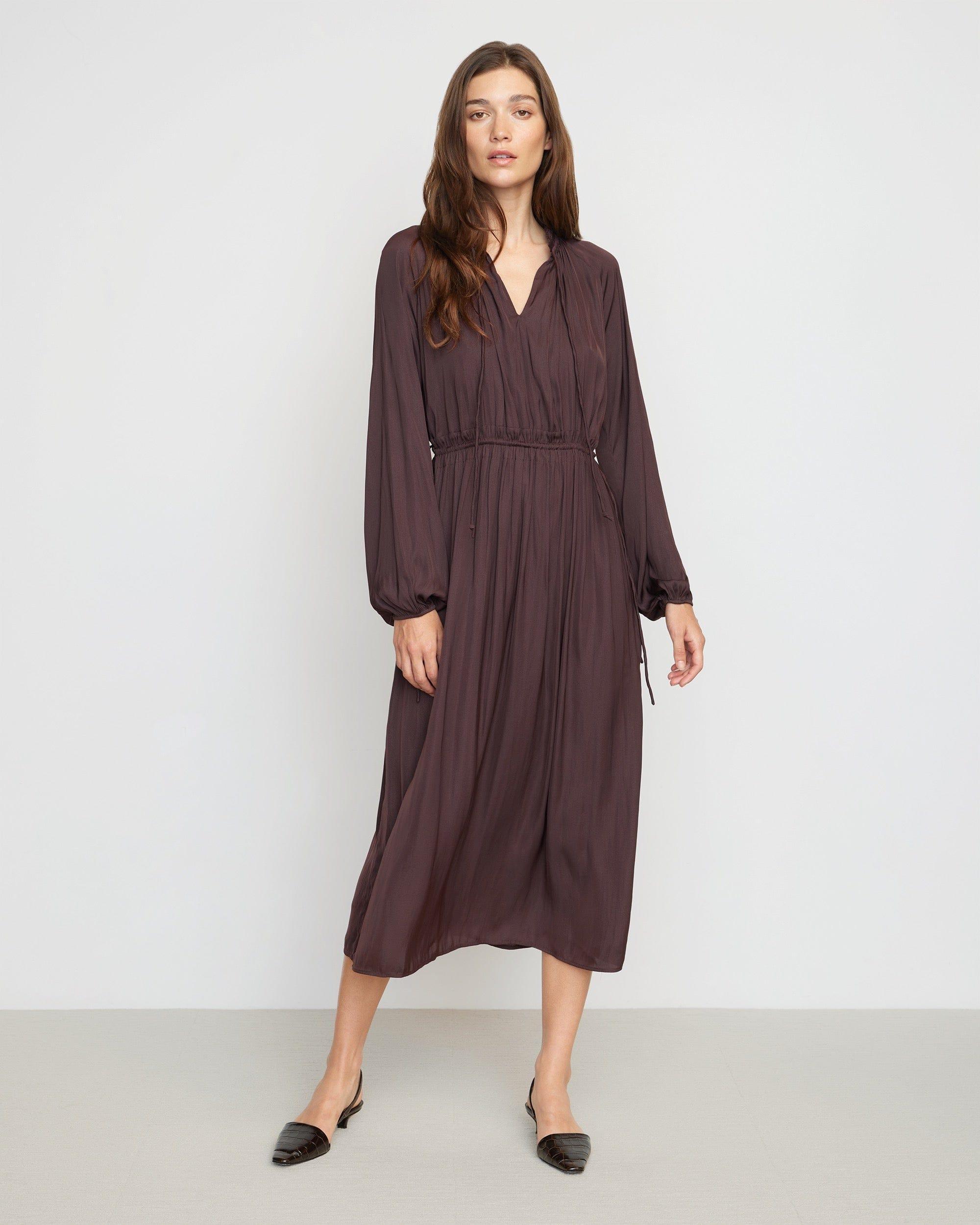 Magdalena Long Sleeve Plisse Dress Product Image