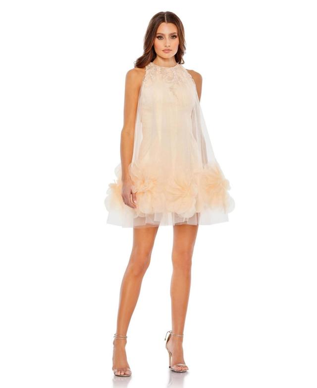 Mac Duggal Ruffle Lace & Tulle Cocktail Minidress Product Image