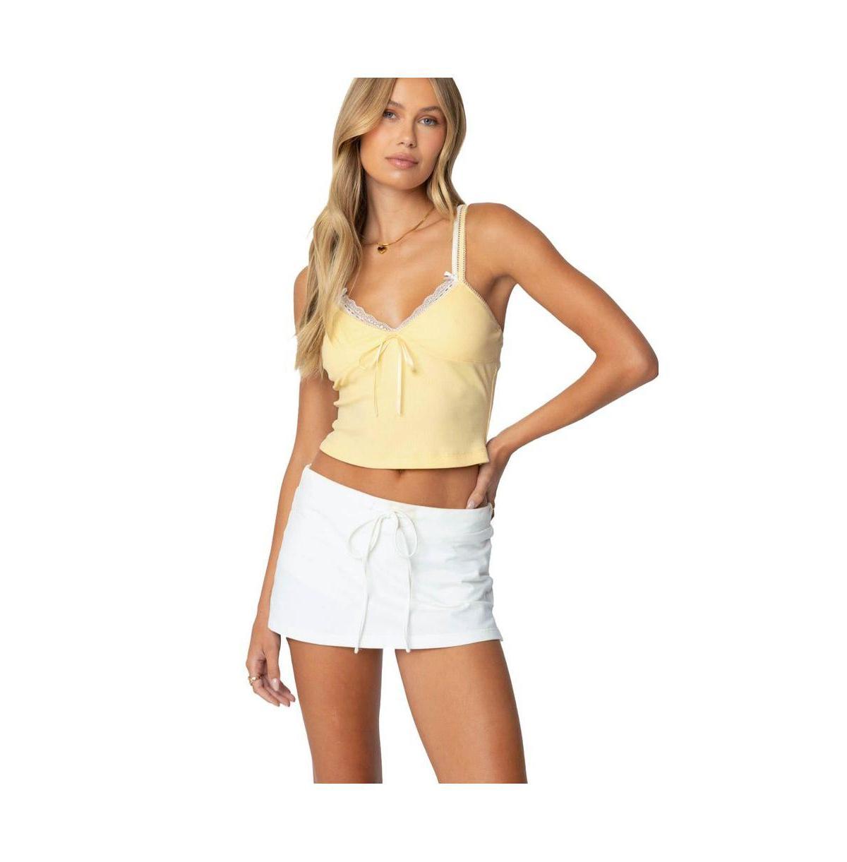 Edikted Womens Lacey Layered Tank Top Product Image