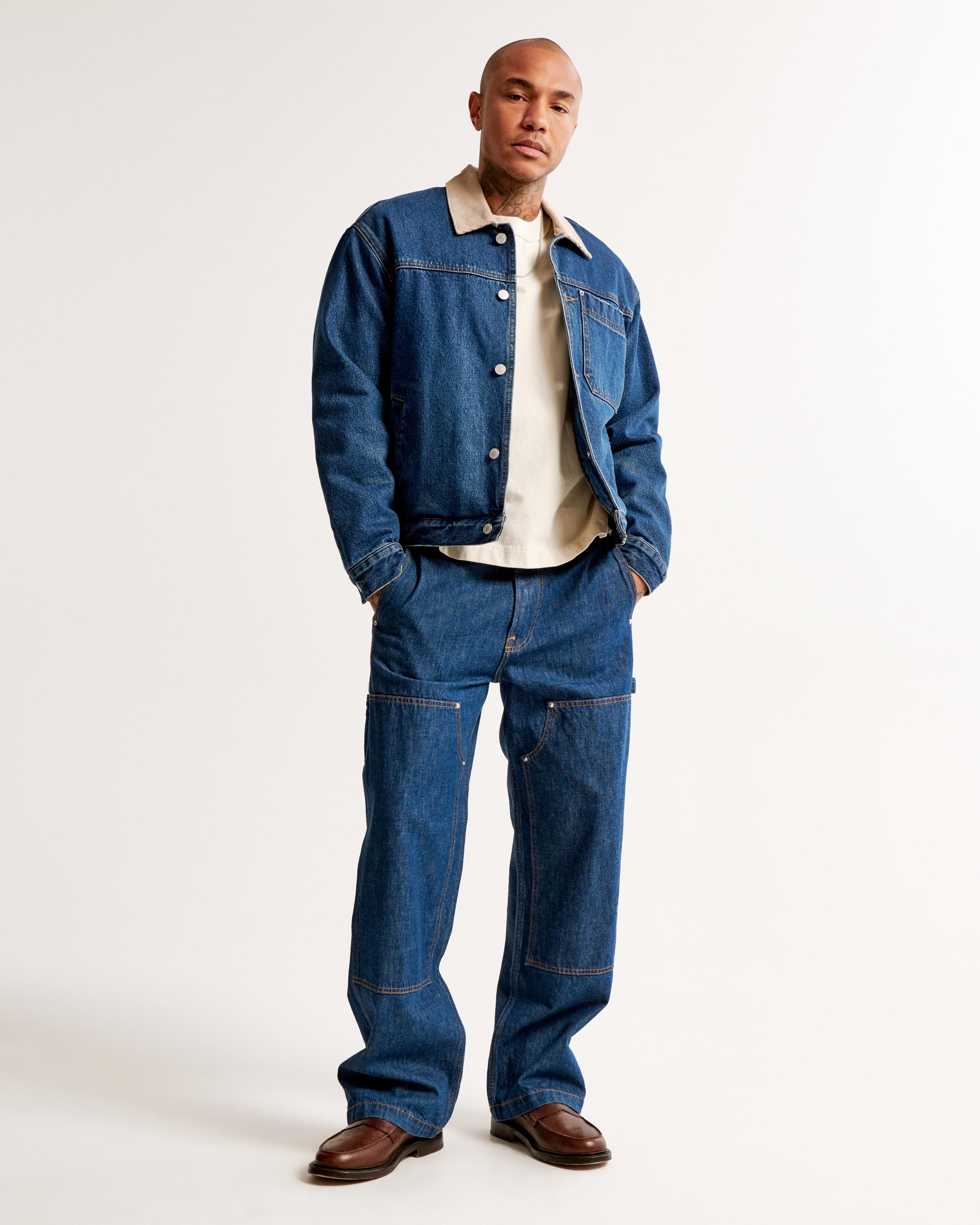 Cropped Flannel-Lined Workwear Jacket Product Image