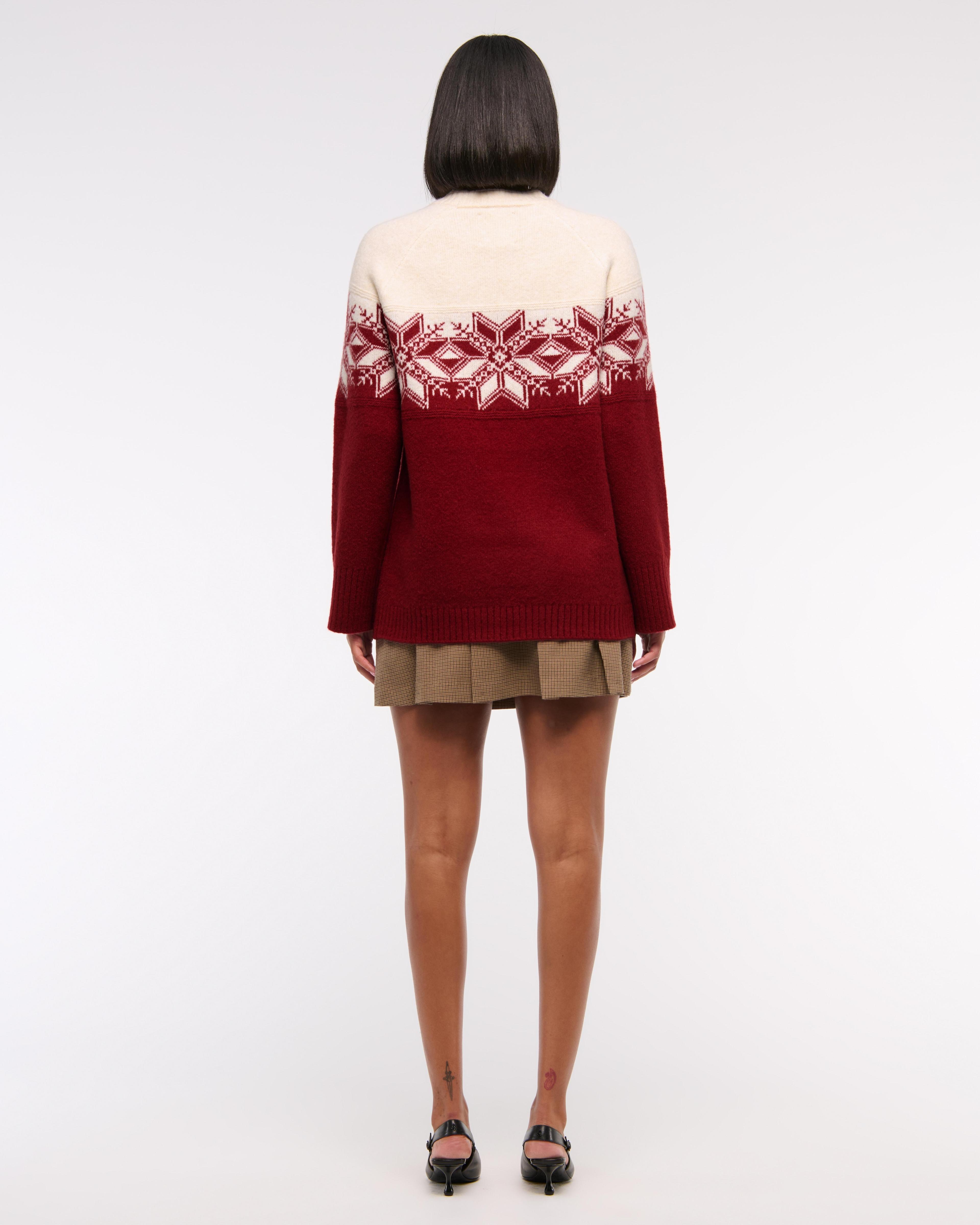 Relaxed Lounge Fairisle Crew Sweater Product Image