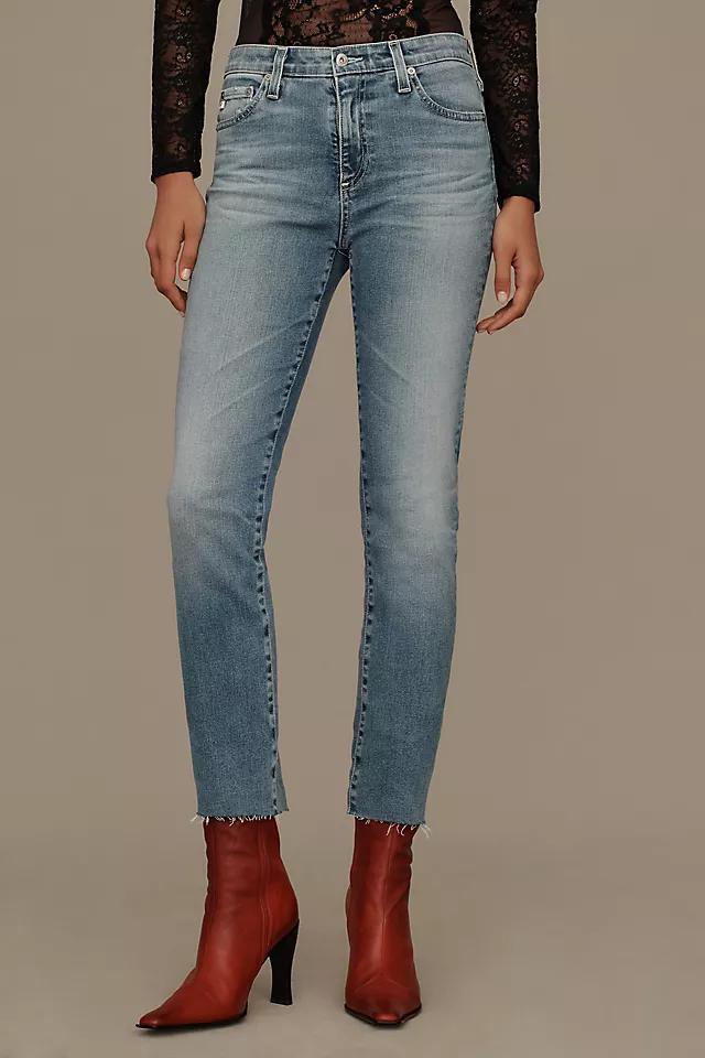 AG Mari Crop High-Rise Straight-Leg Jeans Product Image