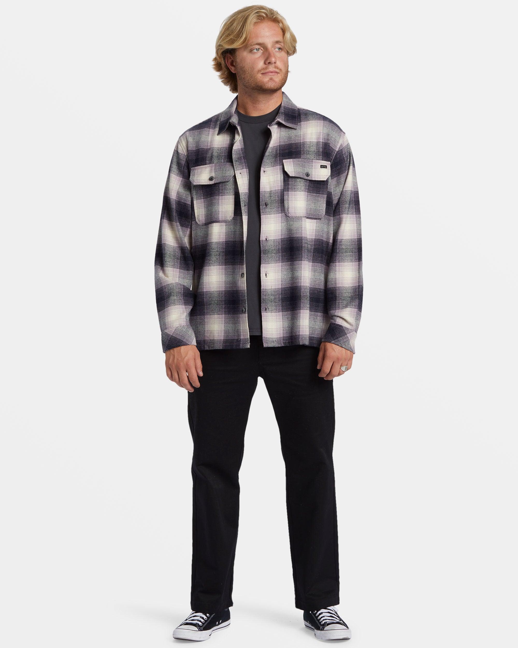 Offshore Long Sleeve Flannel Shirt - Purple Ash Male Product Image