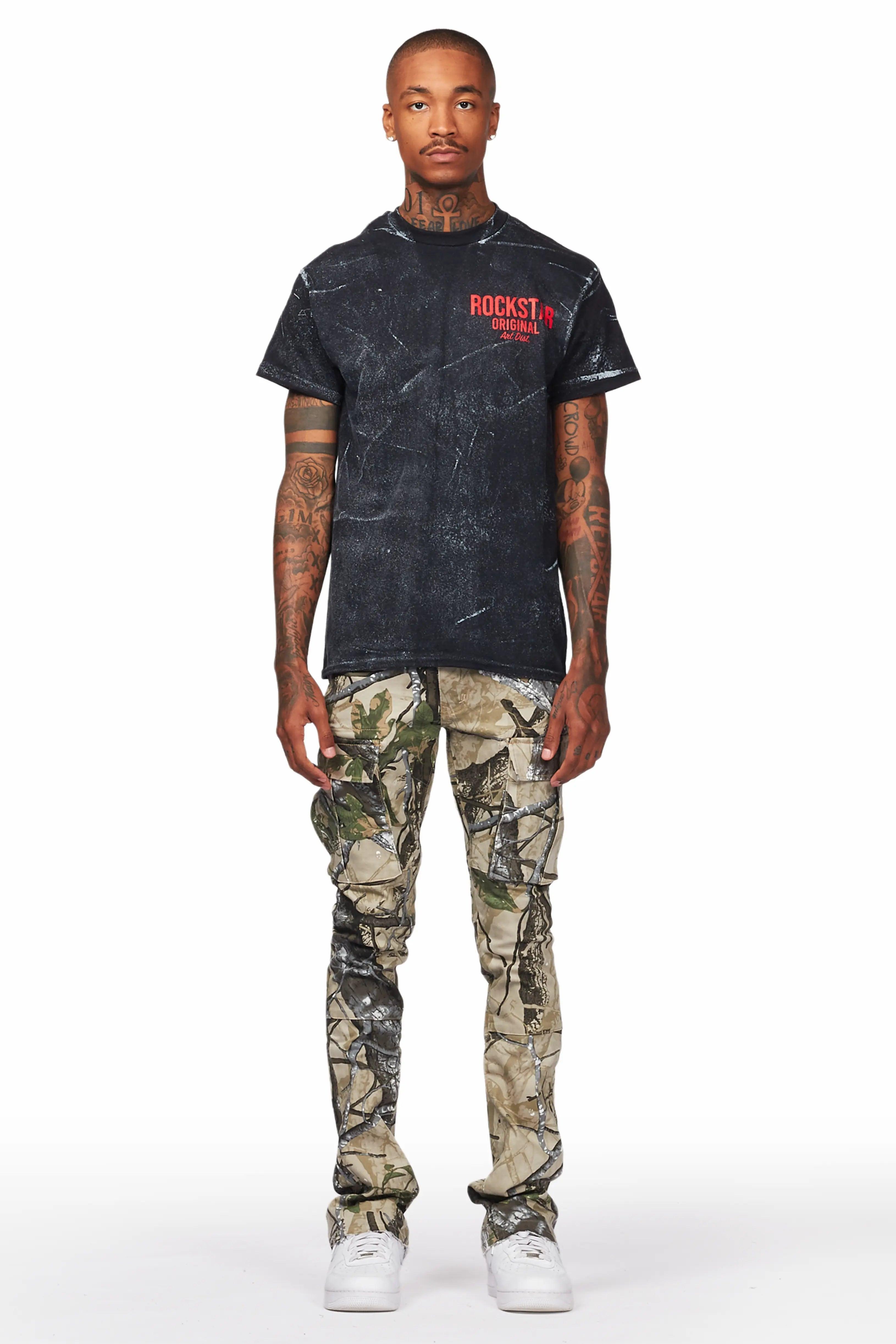 Merrik Tree Camo Stacked Flare Jean Male Product Image