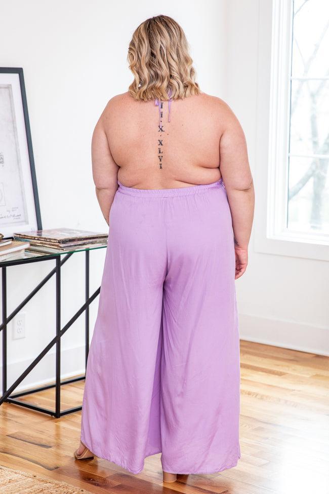 Cater To You Lavender Halter Jumpsuit FINAL SALE Product Image