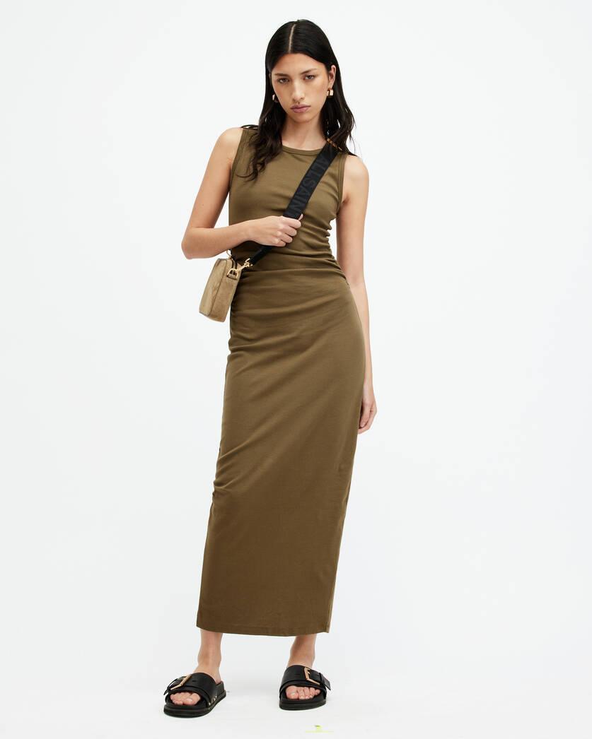 Katarina Boat Neck Slim Fit Maxi Dress Product Image