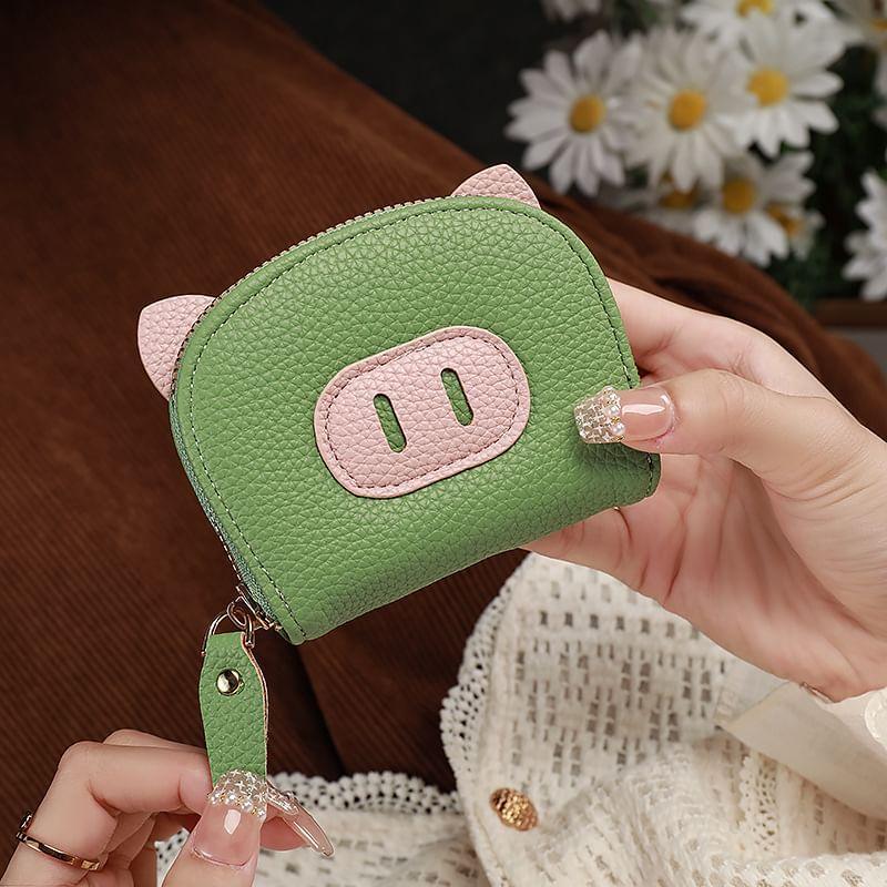 Cartoon Pig Faux Leather Coin Purse Product Image