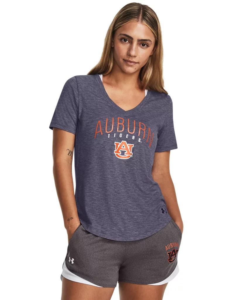 Women's UA Breezy Jersey Collegiate V-Neck T-Shirt Product Image