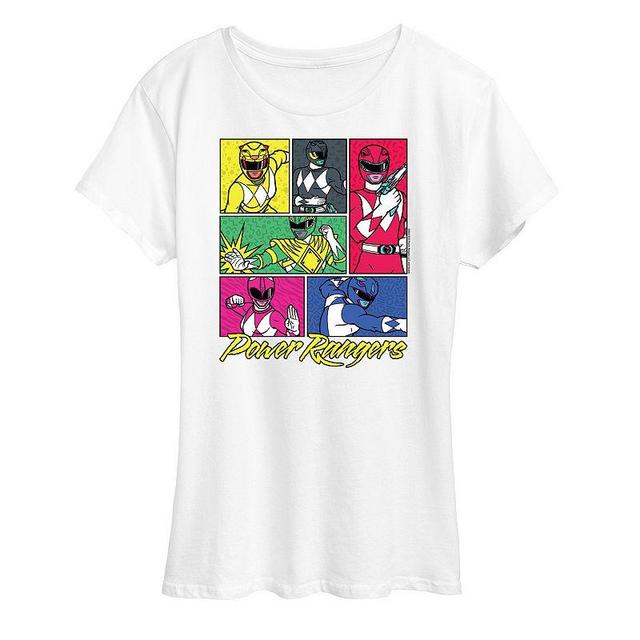 Womens Power Rangers Grid Graphic Tee Product Image