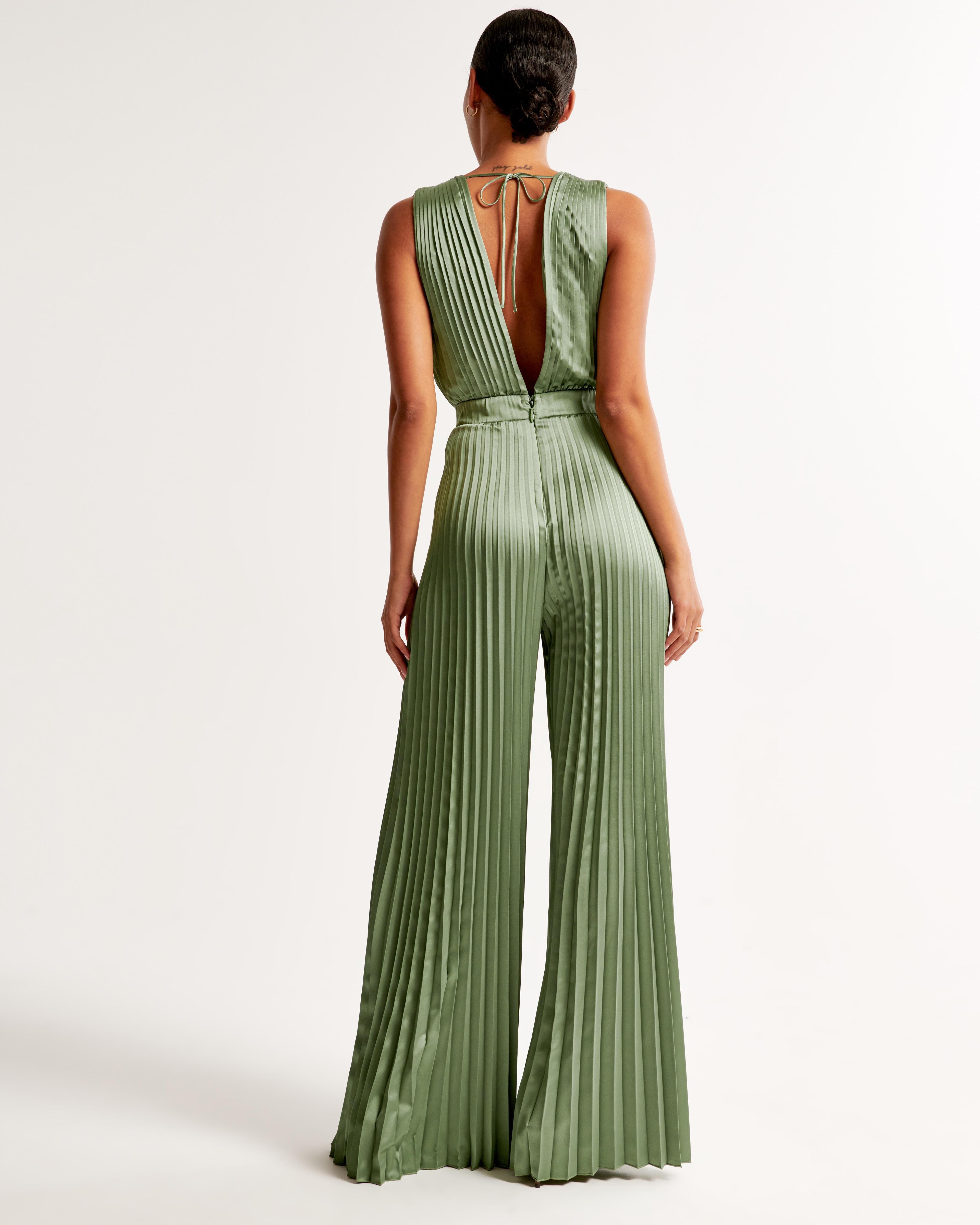 The A&F Giselle Pleated Jumpsuit Product Image